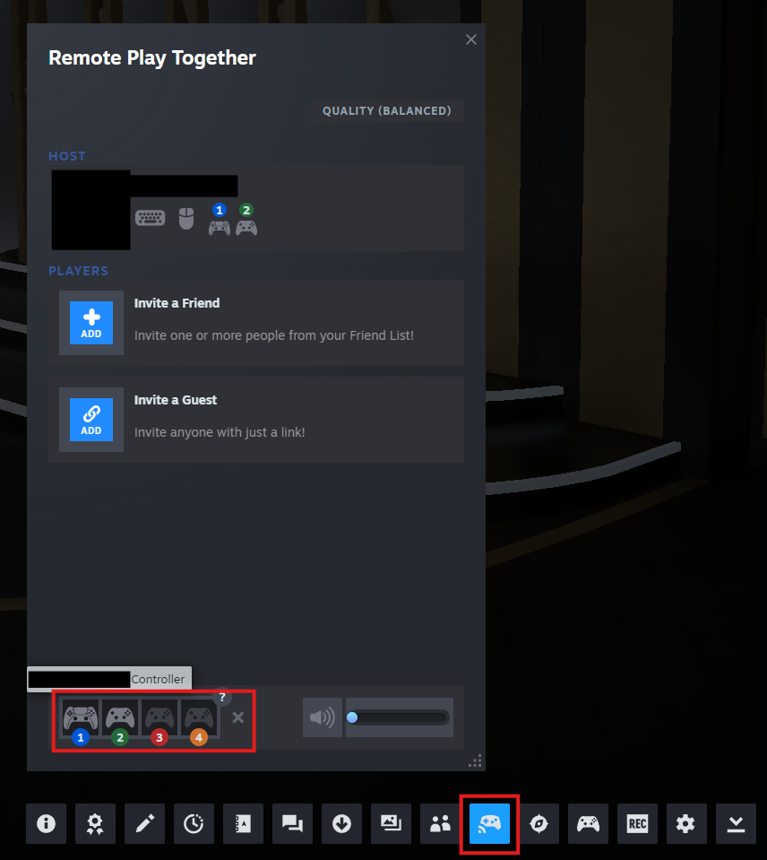 Steam in-game controller selection